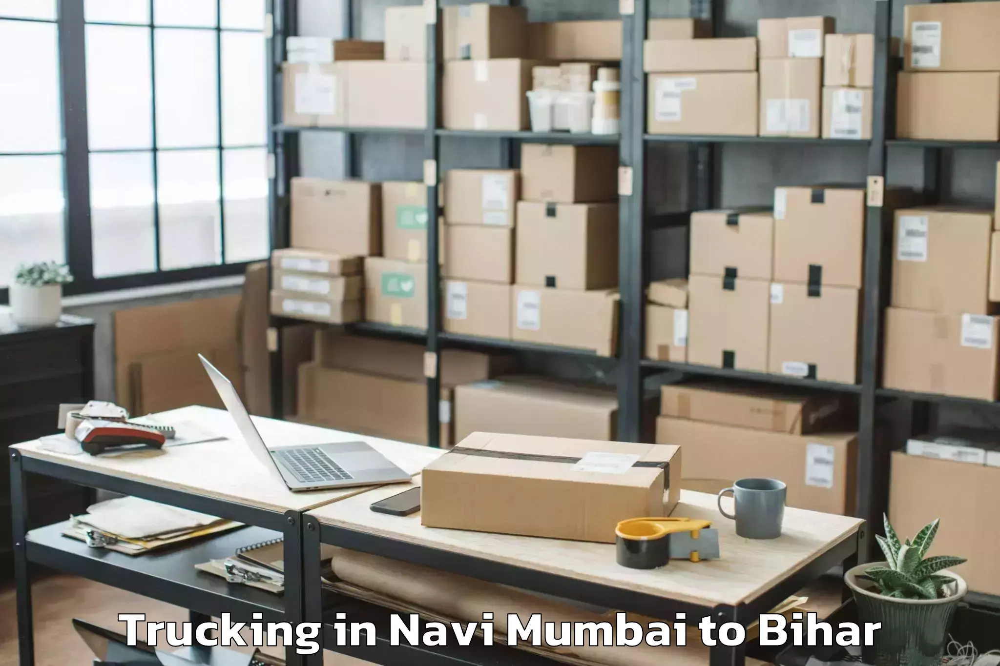 Reliable Navi Mumbai to Bharwara Trucking